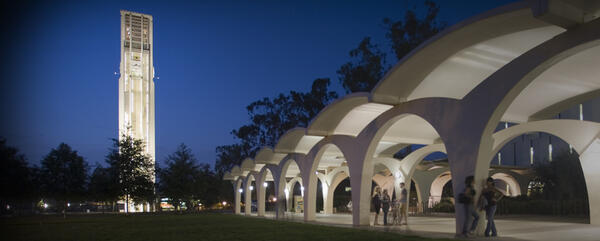 view of UCR clock tower